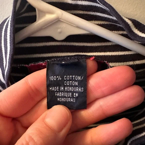 Ralph Lauren Polo Sport Navy and White Striped Turtleneck - Picture 6 of 9